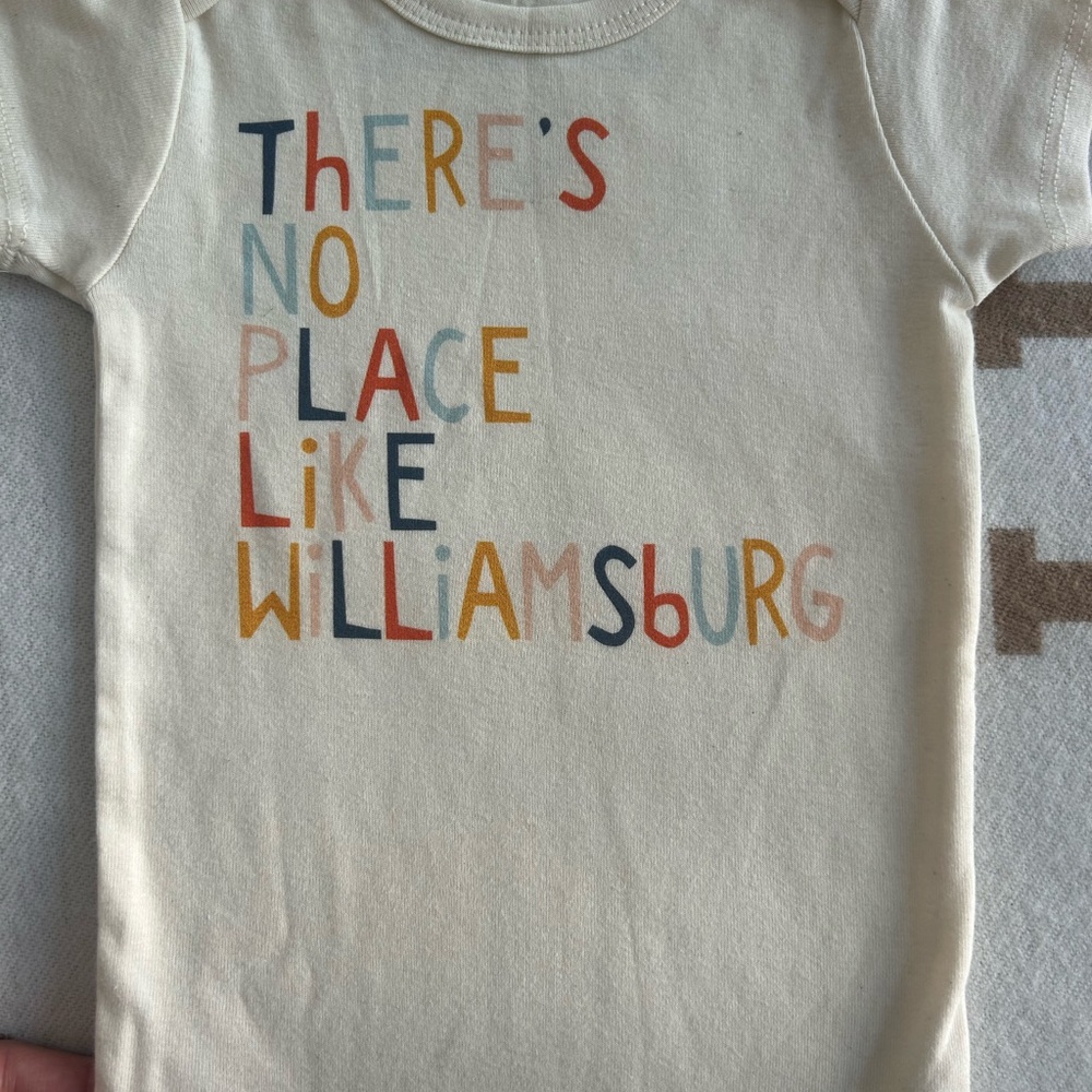 Williamsburg Graphic Tee with Colorful Text